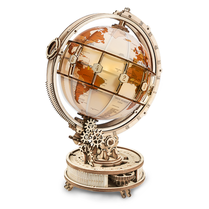 Robotime Houten Puzzel 3D Wereldbol Verlichting ST003