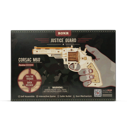 Robotime, 3D Wooden Puzzle Corsac M60, LQ401, 22x3.8x12.5 cm
