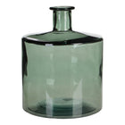 Decoratieve fles glas grijs 26x21 cm