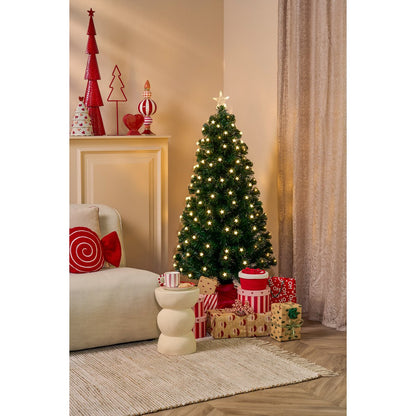 Mercury Kunstkerstboom met Fiber Optic LED Verlichting - H150 x Ø65 cm - Groen