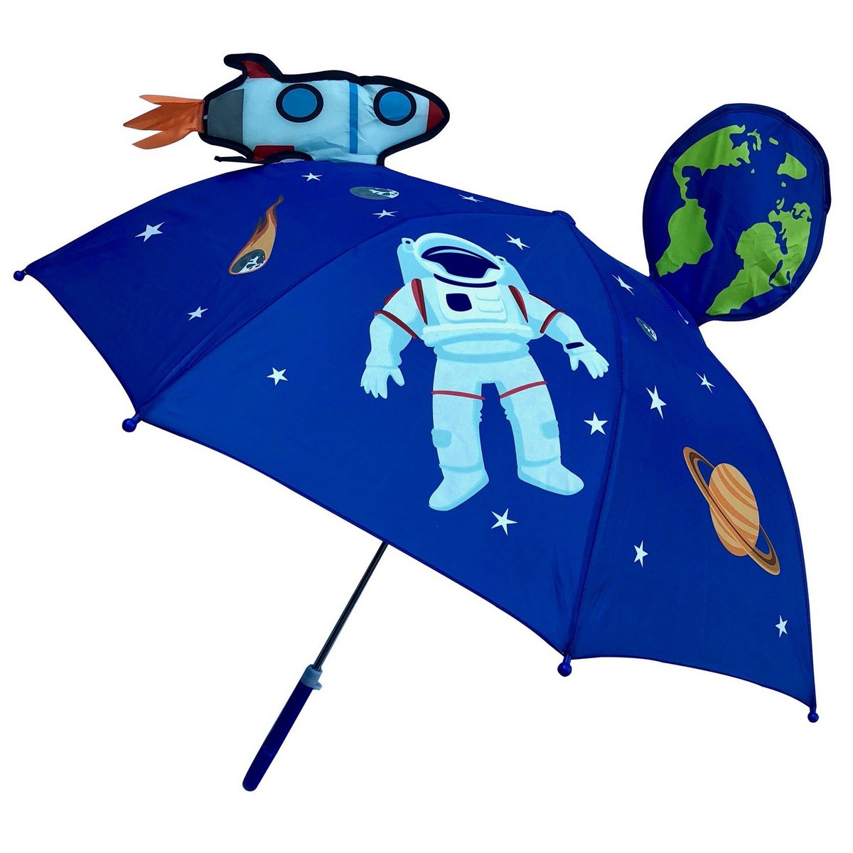 Kinderparaplu 3D ruimte blauw Ø73 cm