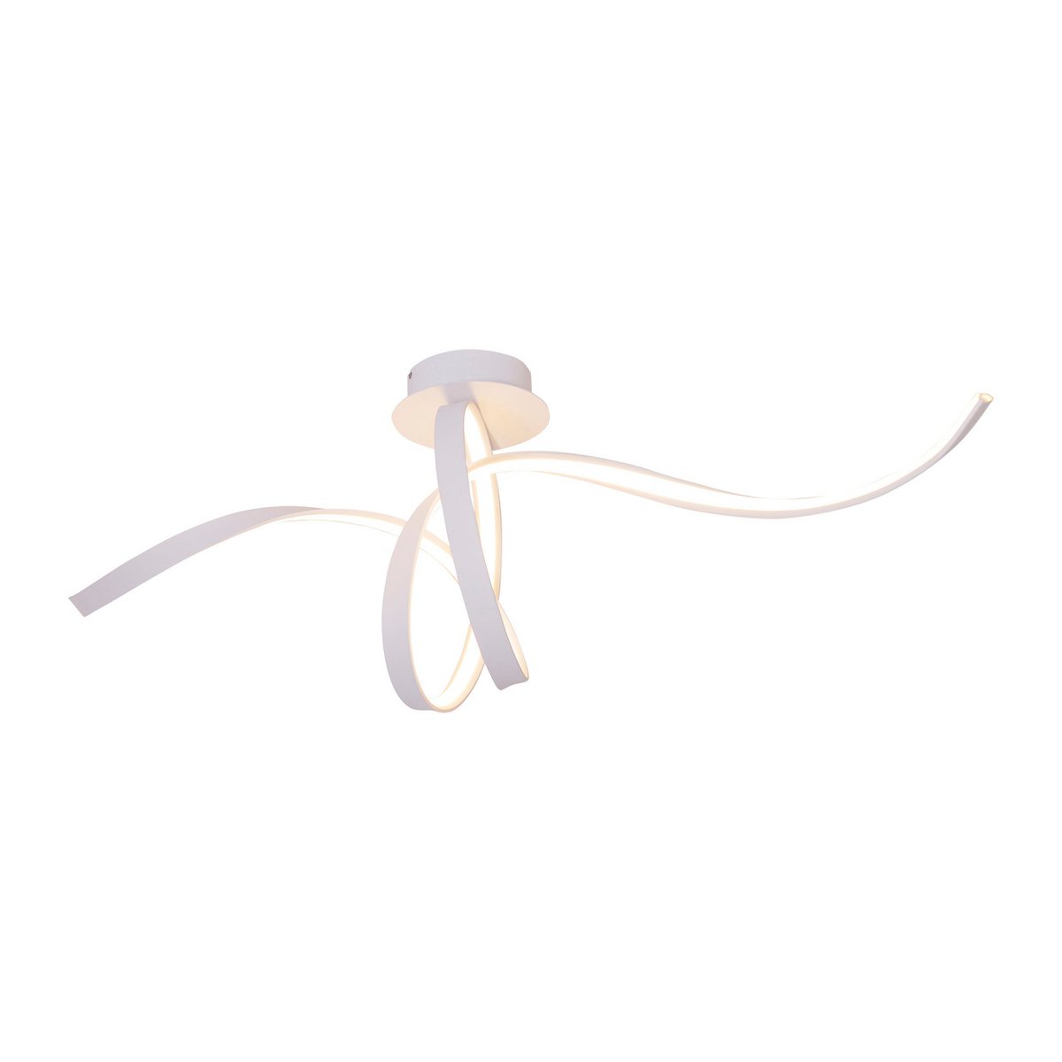 Plafondlamp LED 120 cm wit gebogen lichtstrips