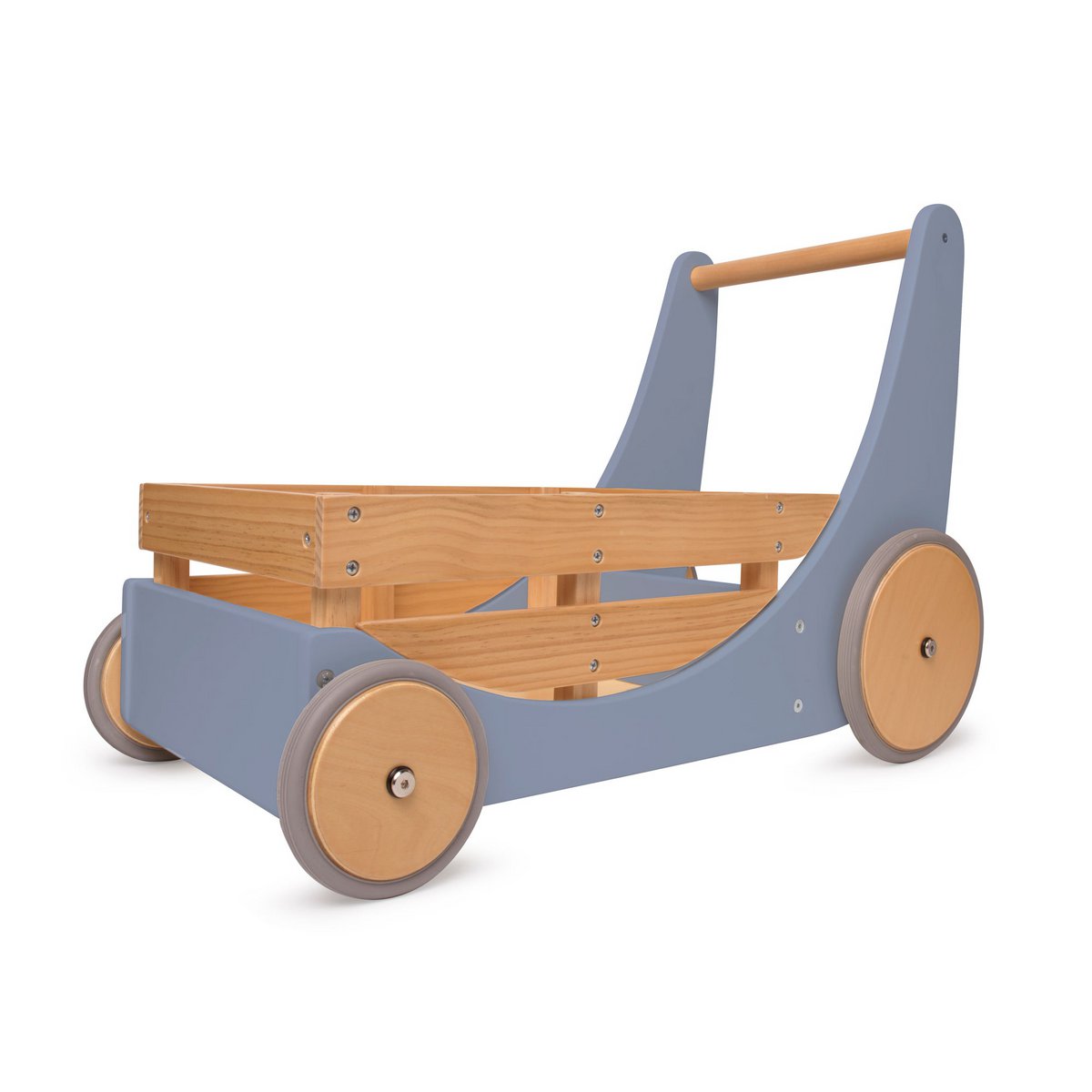 Kinderfeets loopwagen opbergkar 45x35x62 cm slate blue