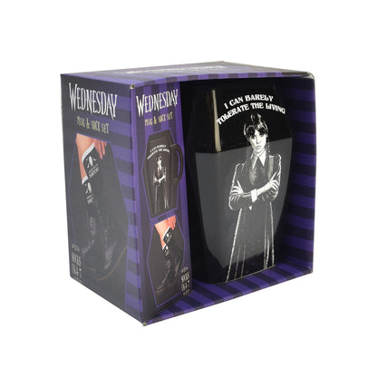 Wednesday - Coffin Design Mug & Socks Set