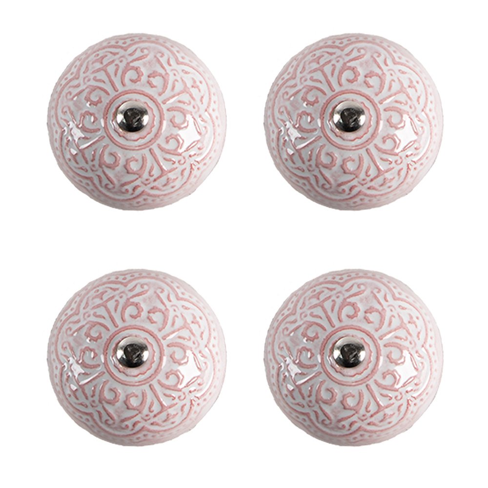 Deurknop set van 4 Ø 4x3/6 cm