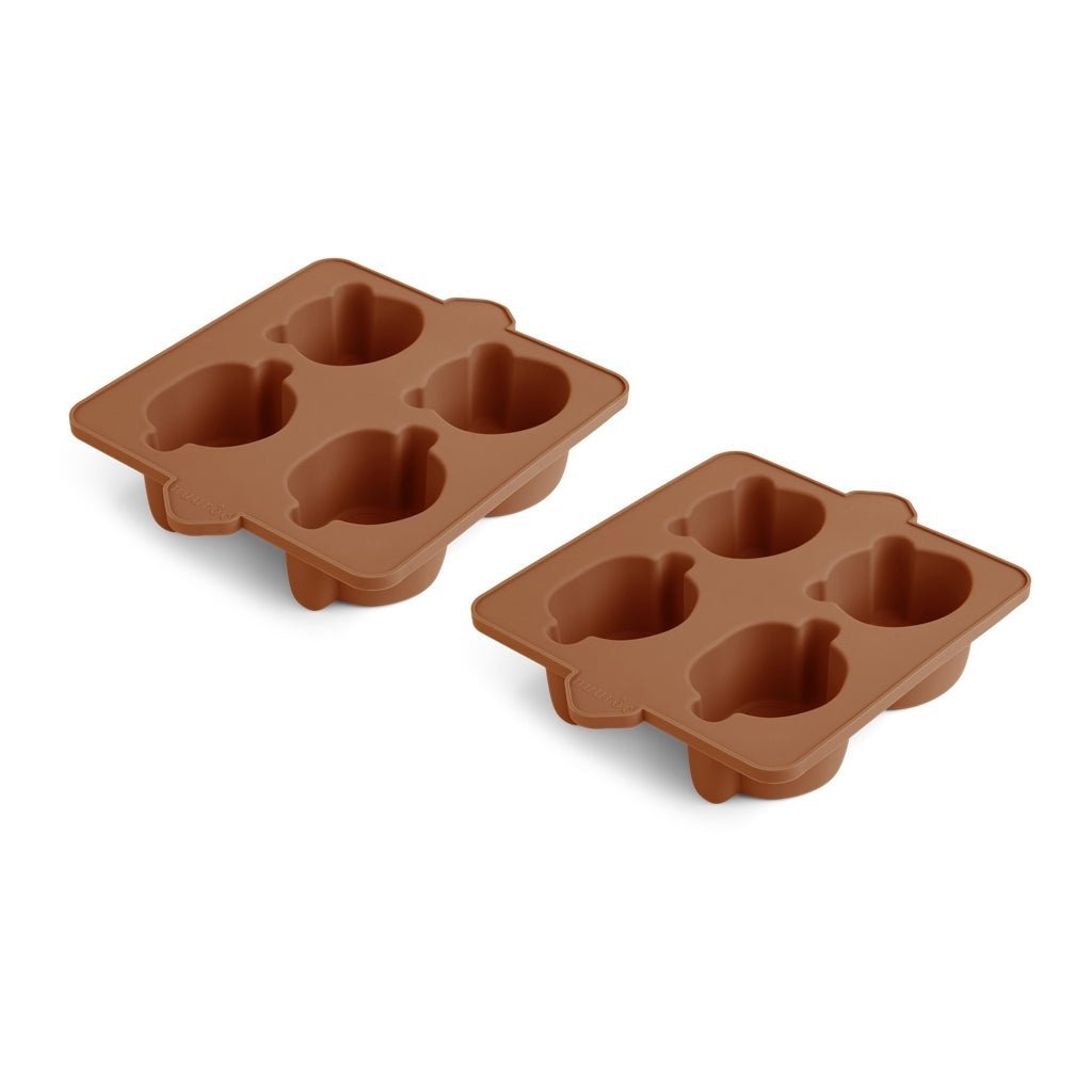 Siliconen bakvorm dier 2 stuks caramel café