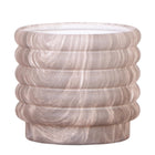 Keramische pot donker marmerlook Ø12 cm