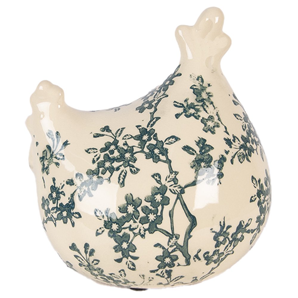 Decorative Figurine Chicken 12x11x13 cm Beige Ceramic