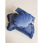 Soft Velvet Shell Cushion 'Sapphire'