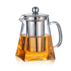 Theepot 650 ml glas roestvrijstalen filter