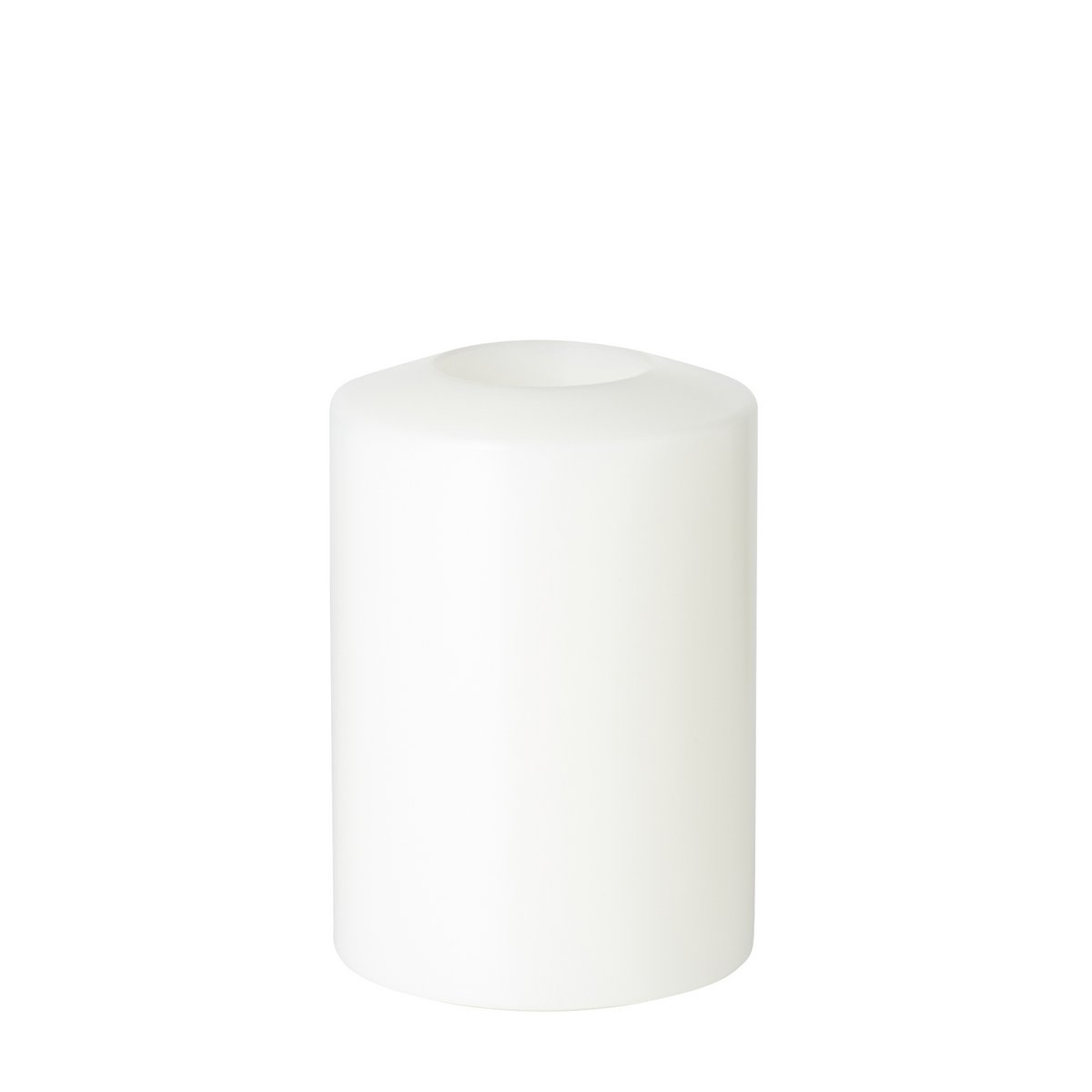 Theelichtkaars Cornelius 12 cm wit kunststof