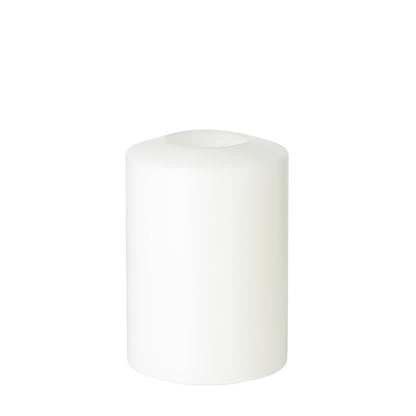Theelichtkaars Cornelius 12 cm wit kunststof