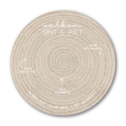 Schoen-zet-mat rond 40 cm vinyl