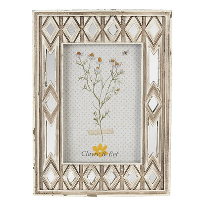 Fotolijst 10x15 cm beige polyresin