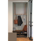 Leren kapstok hangers 2x 100 cm