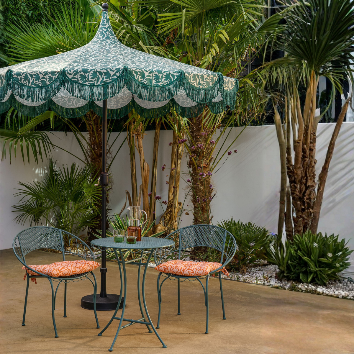 Parasol 235 cm donkergroen polyester