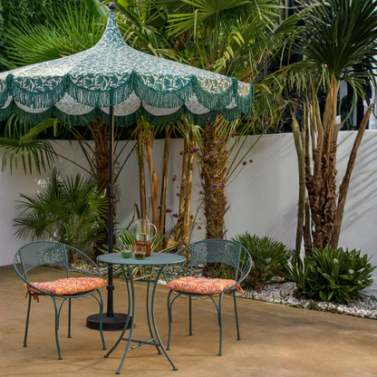 Parasol 235 cm donkergroen polyester