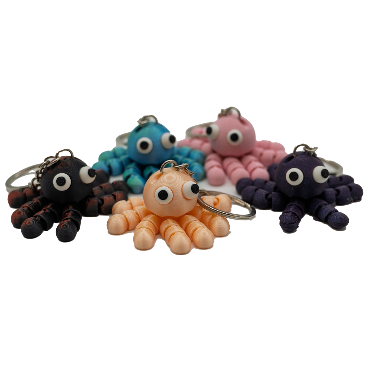 Sleutelhanger octopus PLA beweegbaar