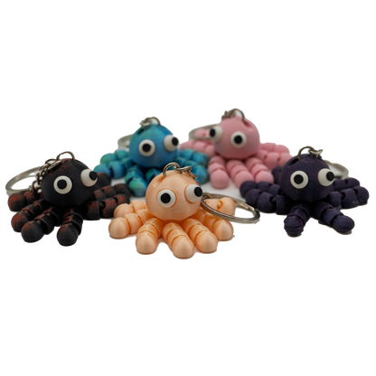 Sleutelhanger octopus PLA beweegbaar