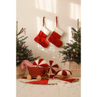 Christmas Family Stocking "Red Candy", Holiday Gift
