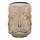 Vaas 14x18 cm bruin glas