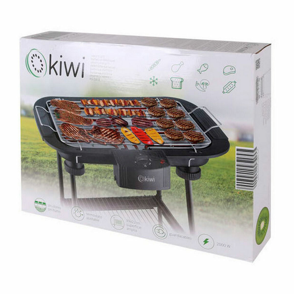 Kiwi Elektrische Barbecue Kiwi 2000 W 3 Stuks