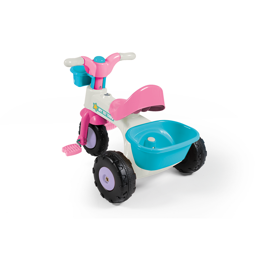 Dolu My First Trike Kinder Driewieler Roze/Wit/Blauw