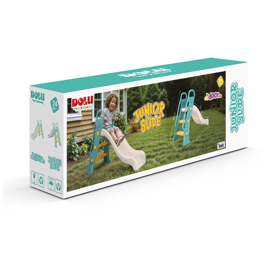 Dolu Junior Glijbaan 60.5X135X90 Cm Wit/Groen