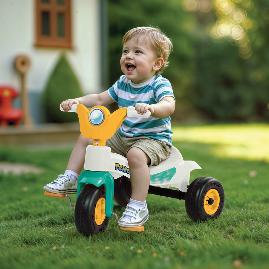 Dolu Trike Driewieler Wit/Blauw/Geel 49X42X60Cm