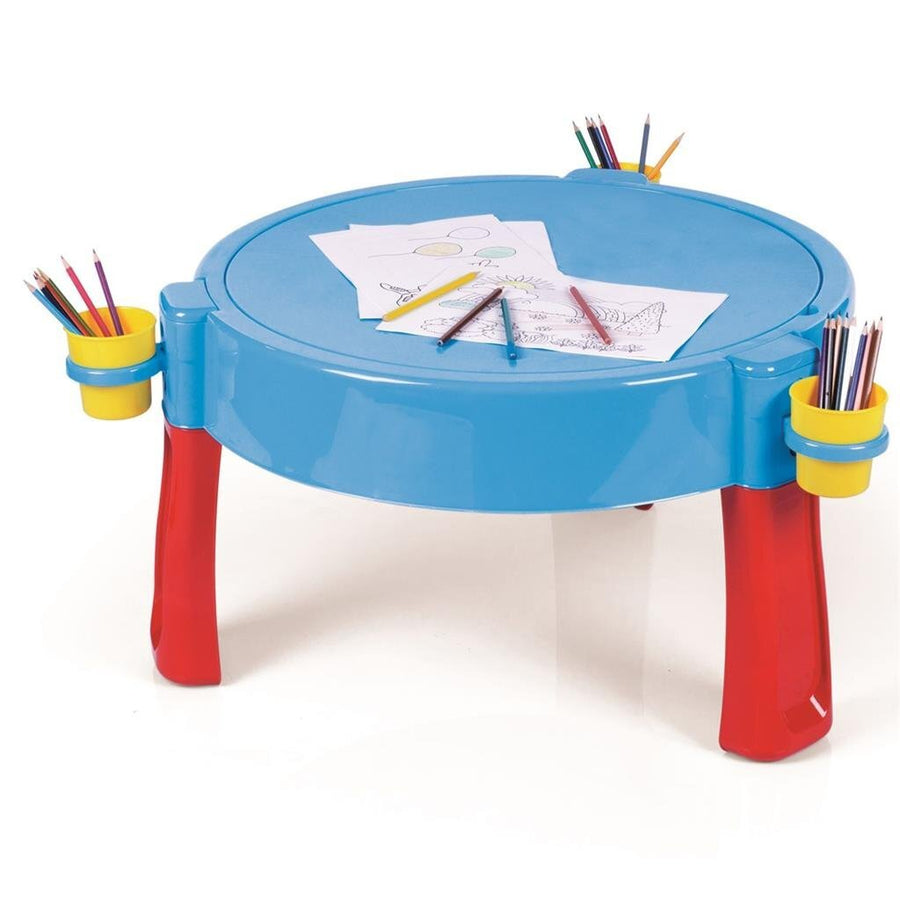Dolu 2-In-1 Watertafel &Amp; Zandtafel Met Accessoires Blauw/Rood/Geel 98X98X77Cm