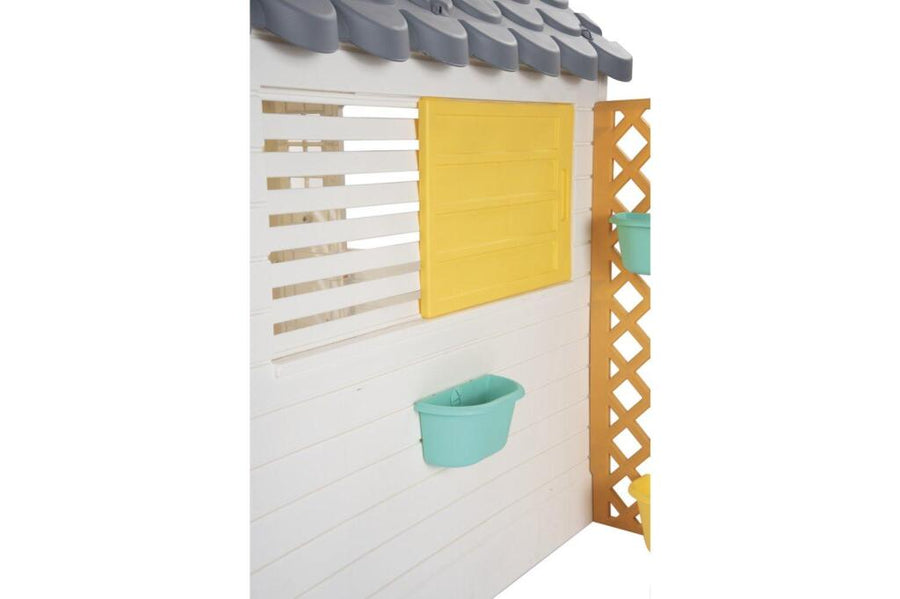 Dolu Tuin Speelhuis Met Accessoires Wit/Grijs 140X127X107.5Cm