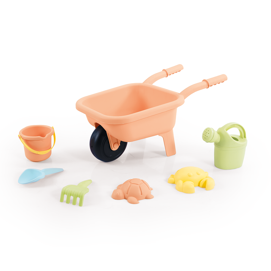 Dolu Kruiwagen Met Strandset Zandbakset Inclusief Accessoires