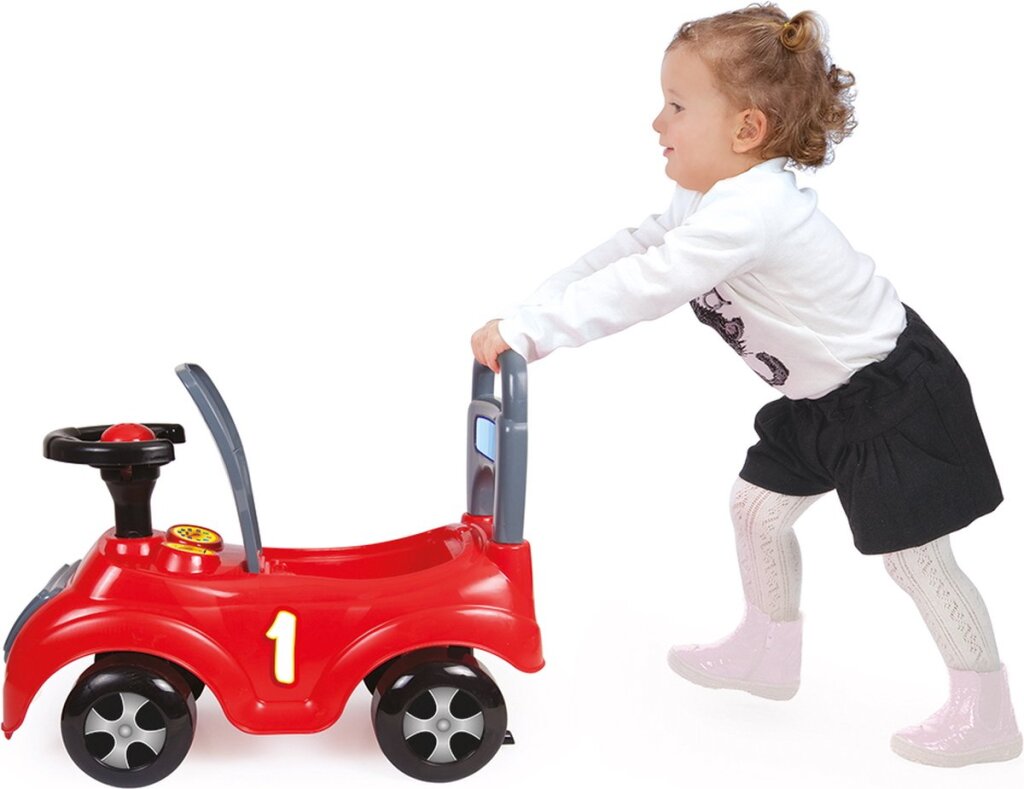 Dolu Loopauto Met Toeter Rood/Zwart 47X37X20.5Cm