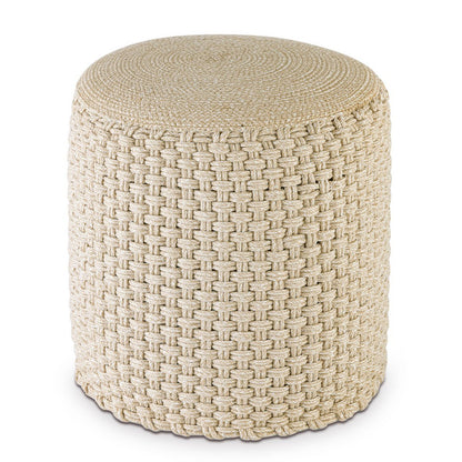 Merino Outdoor Pouf Kruk Met Vulling Drie Kleuren Keuze