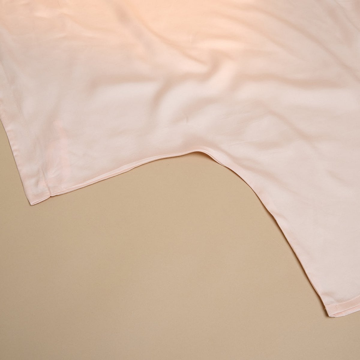 Dekbedovertrek TENCEL Sateen perzik wit