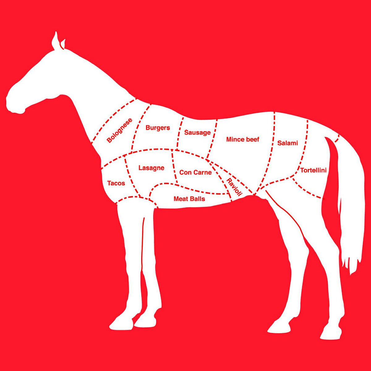 BBQ-schort voor paardenvlees