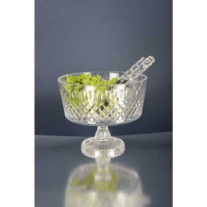 Saladebestek zilver gehamerd 29 cm