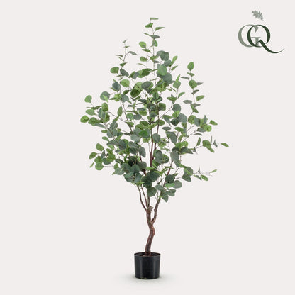 Kunstplant Eucalyptus 120 cm groen zilver
