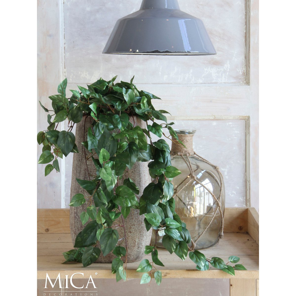 Artificial Hanging Plant Scindapsus Green