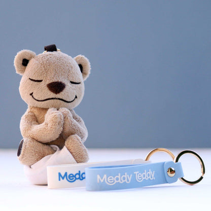 Sleutelhanger Meddy Teddy 19 cm wit