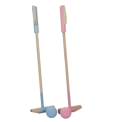 Polo spel met 2 mallets en 2 ballen