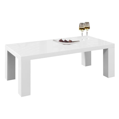 Salontafel 120x60x40 cm wit hoogglans MDF