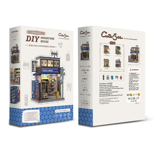 Doe-het-zelf huisje 15,5x13,7x22cm convenience store