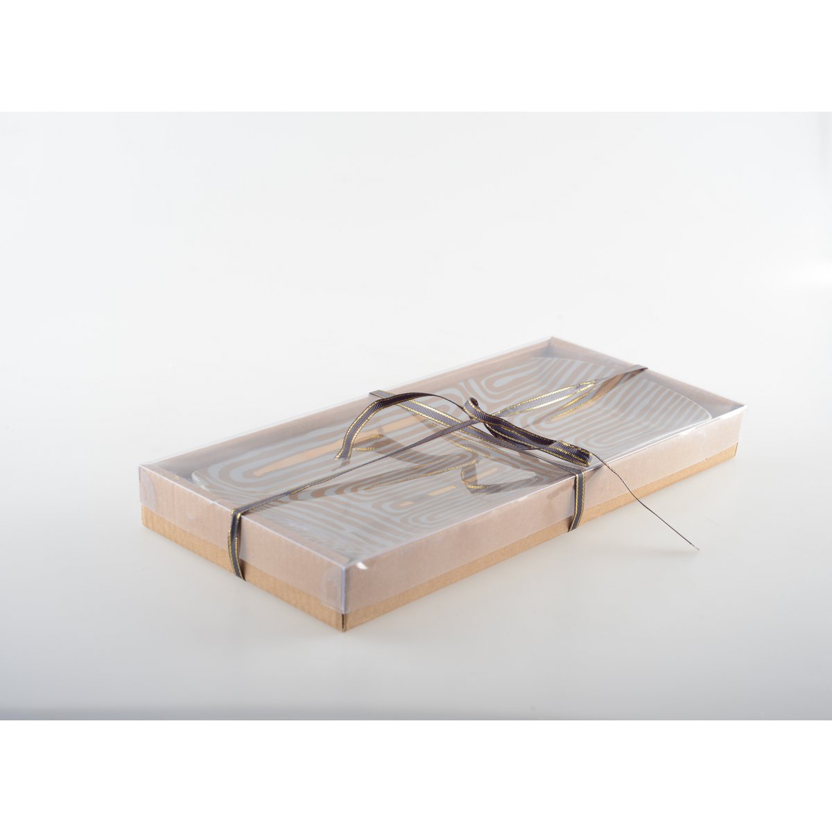 Cakeplateau set van 2 goud 25.4x12x0.9 cm