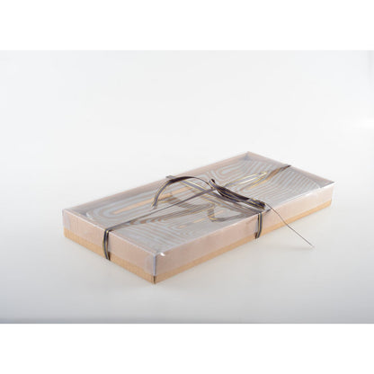 Cakeplateau set van 2 goud 25.4x12x0.9 cm