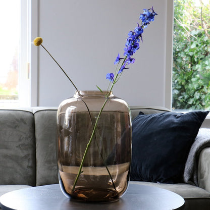 Vaas Artic taupe glas Ø17-25 cm
