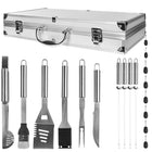 BBQ set met opbergkoffer 43x23x8 cm metaal