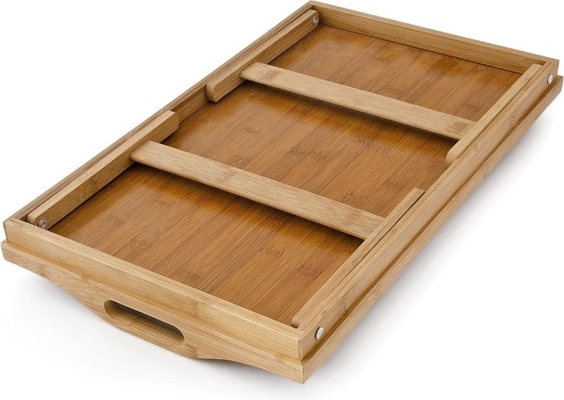 Ceruzo Ontbijt Dienblad - Bamboe Bedtafel - Inklapbaar - 50X30 Cm