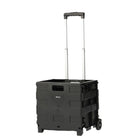 Ceruzo boodschappentrolley met vouwkrat 30L zwart