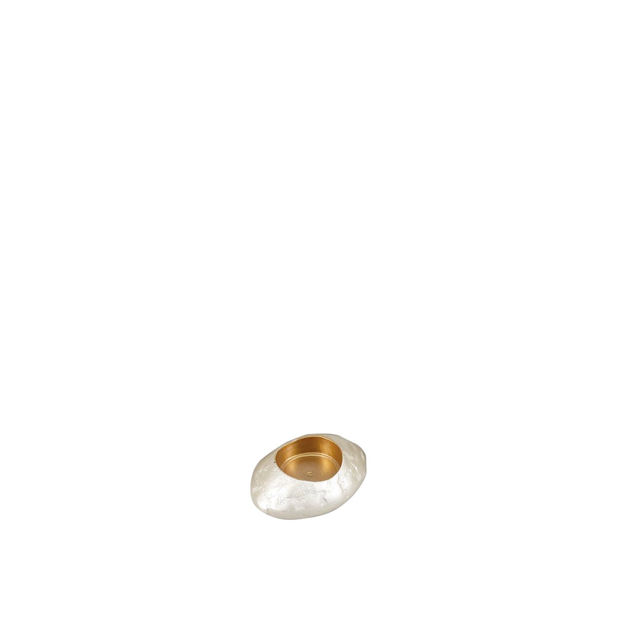Zandtrommel aluminium 15x11x5.5 cm beige